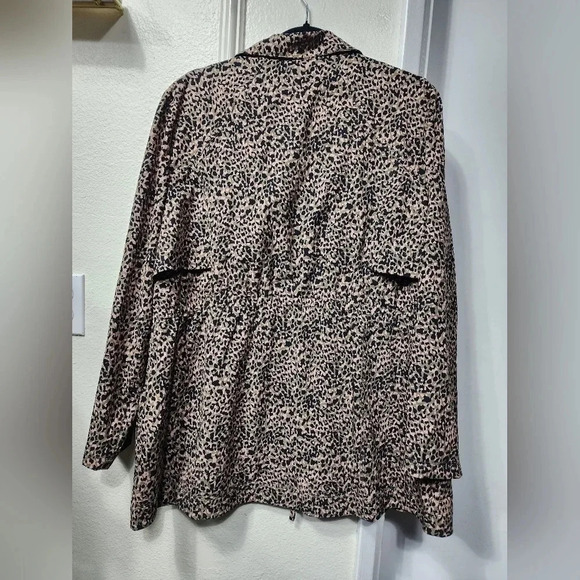 Chico's Animal Print Anorak Zip-Up Jacket Size 3 US 16/18 - Picture 5 of 8